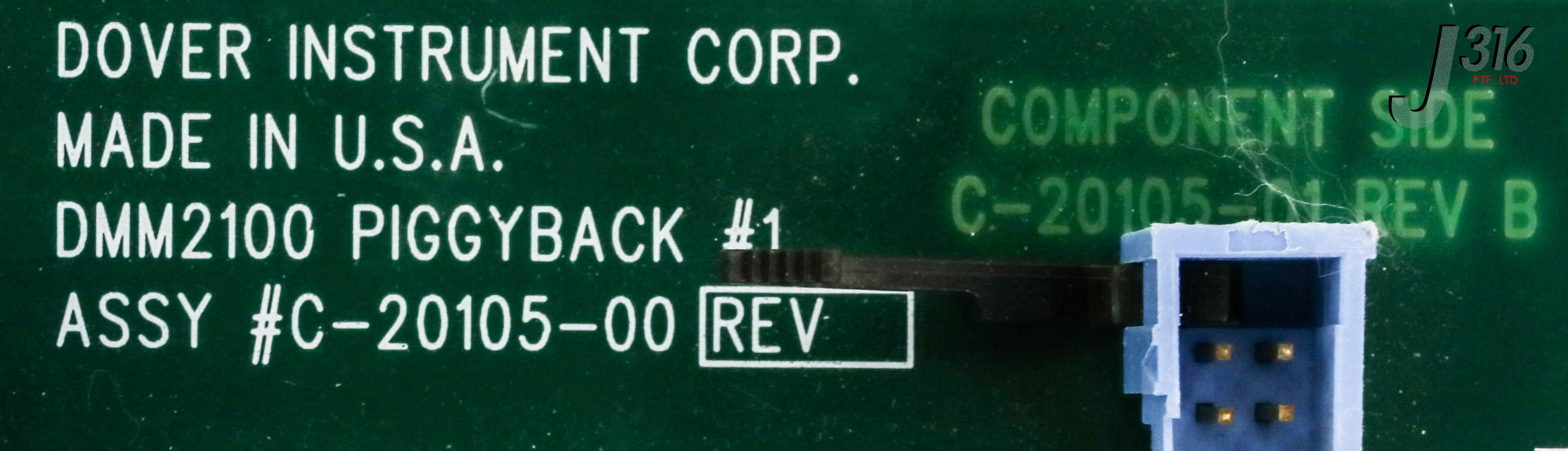 13285 DOVER INSTRUMENT PCB, DMM2100 PIGGYBACK MODULE, C-20105-01 C